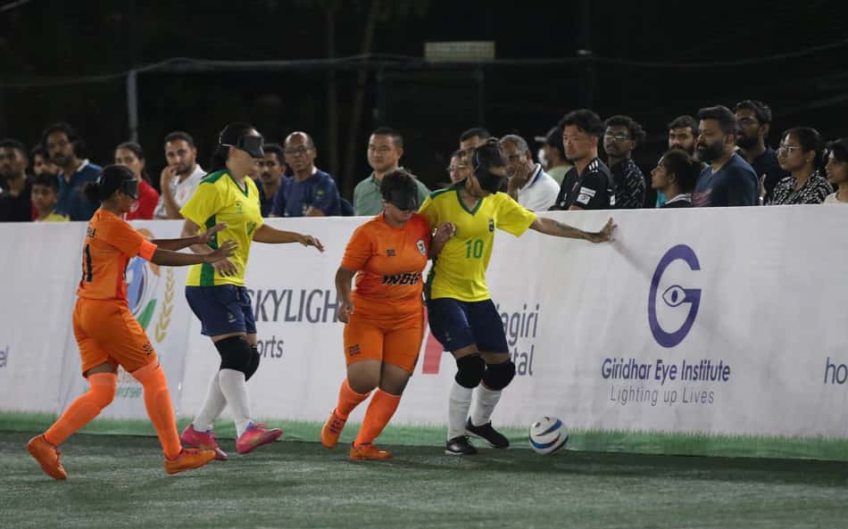 Brasil bate Índia por 1 a 0 na Copa do Mundo de Futebol de Cegas
