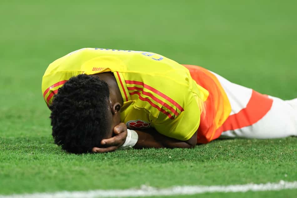 Carbonero chora ao marcar gol pela Colômbia