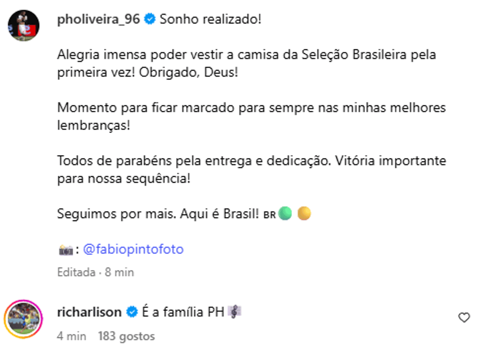 Richarlison e Paulo Henrique