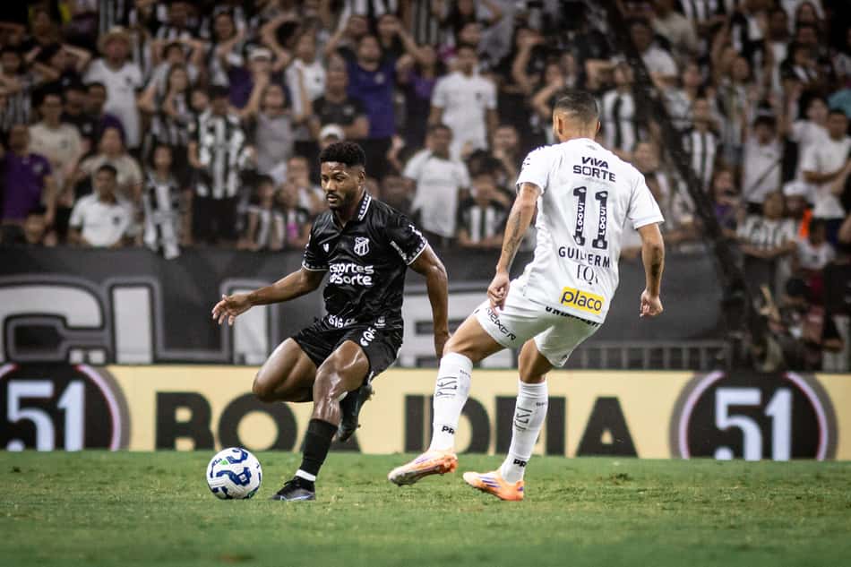 Partida entre Ceará e Santos, pelo Brasileirão (Foto: Gabriel Silva/Ceará SC)