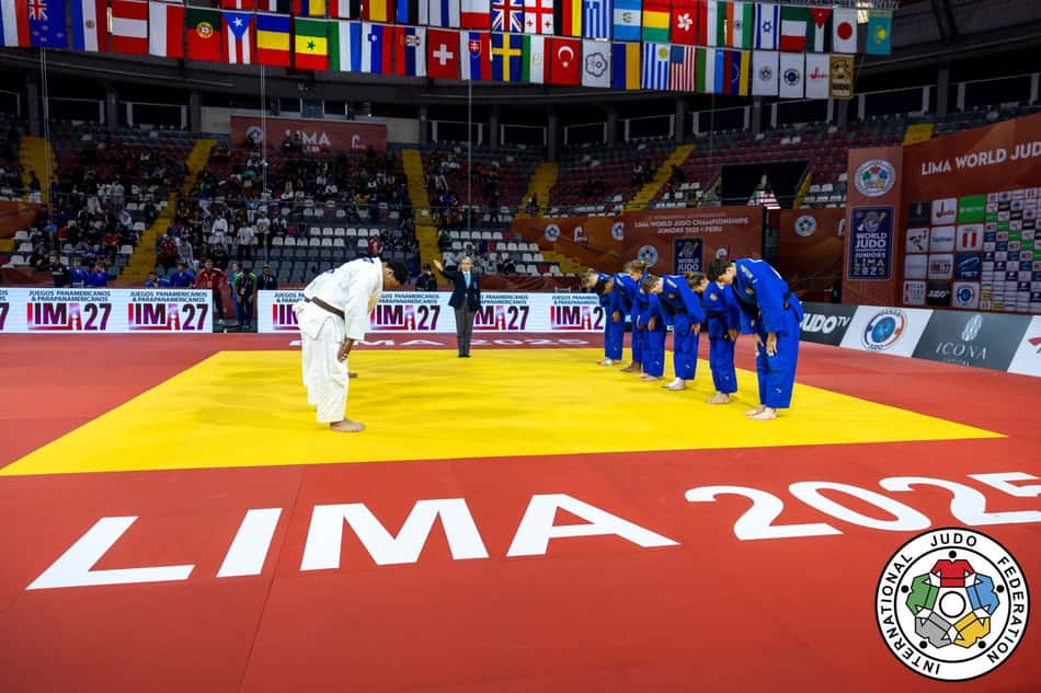 Disputas mistas no Mundial Júnior de Judô 2025 (Foto: IJF)