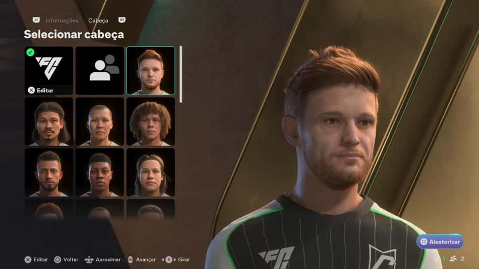 É possível criar seu próprio jogador no EA Sports FC 26 (Foto: reprodução/Electronic Arts)