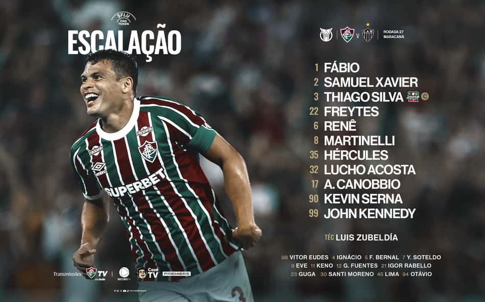 Escalação Fluminense Atlético-MG