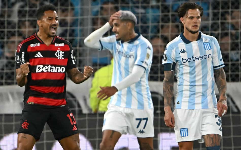 Melhores momentos: com um a menos, Flamengo segura empate com Racing e está na final da Libertadores