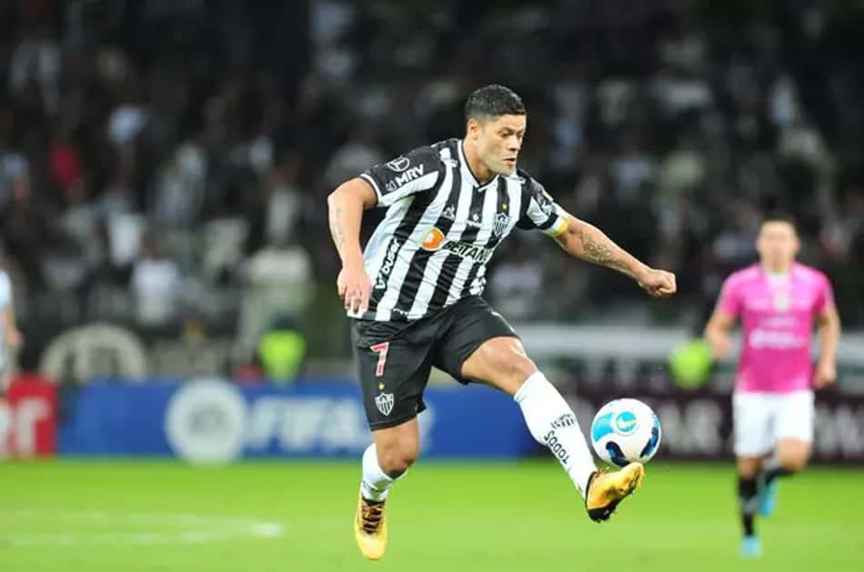Hulk marcou duas vezes contra o Independiente del Valle no Mineirão em 2022( Foto: reprodução)