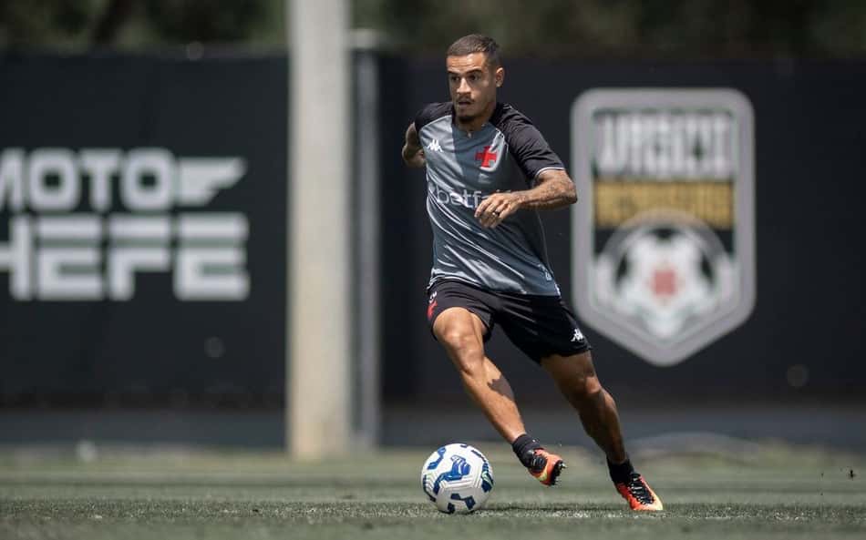 Philippe Coutinho em treino do Vasco