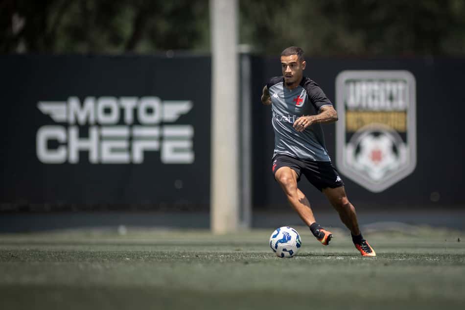 Philippe Coutinho em treino do Vasco