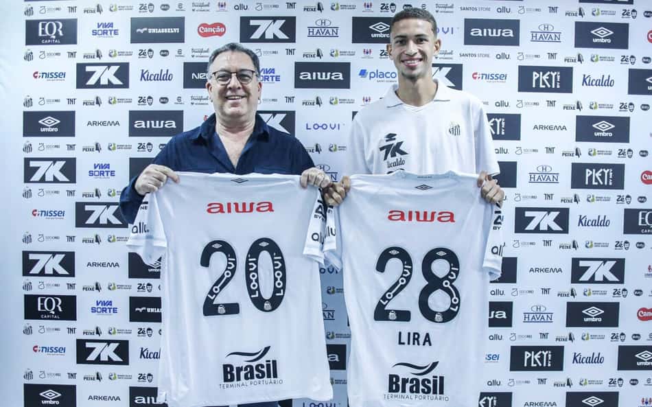 No Santos desde 2018, Vinicius Lira renova contrato até 2028