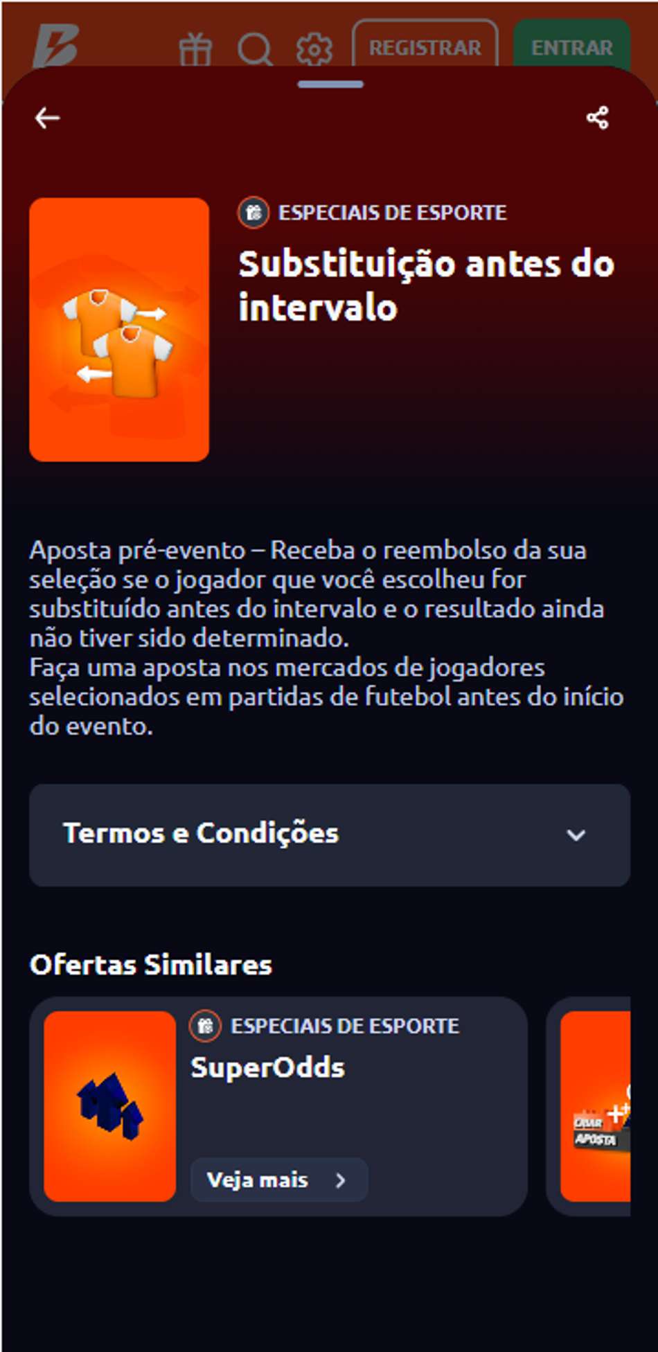 Substituição segura na Novibet com o Golden Sub em partidas selecionadas
