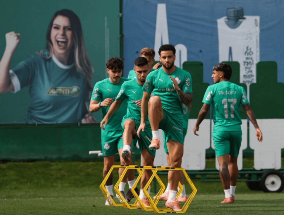 Treino do Palmeiras na Academia de Futebol