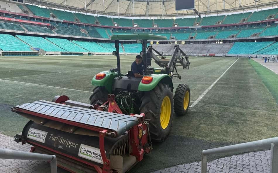 Entenda operação para recuperar o gramado da Arena Fonte Nova até Bahia x Grêmio