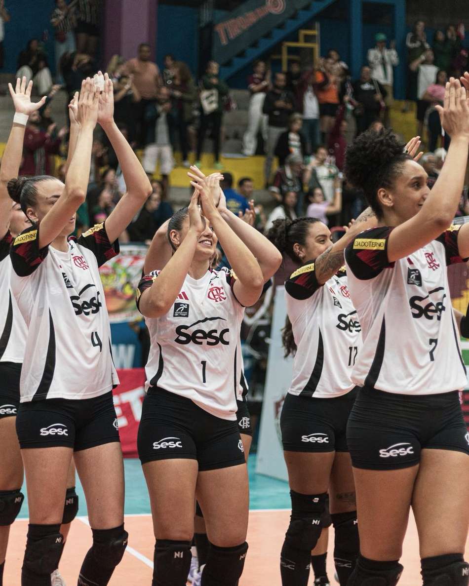 Veja fotos da vitória do Sesc Flamengo sobre o Fluminense no Carioca de vôlei feminino