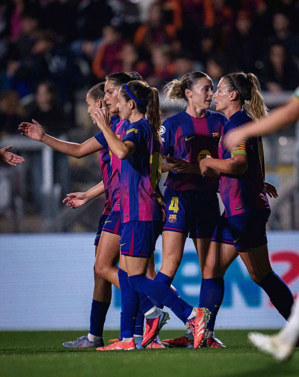 Barcelona vence na Champions League Feminina. (Foto: Barcelona/Divulgação)