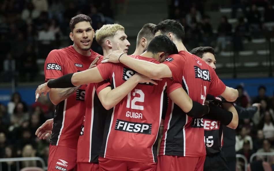 Com sustos, Sesi Bauru vence Joinville na estreia da Superliga Masculina
