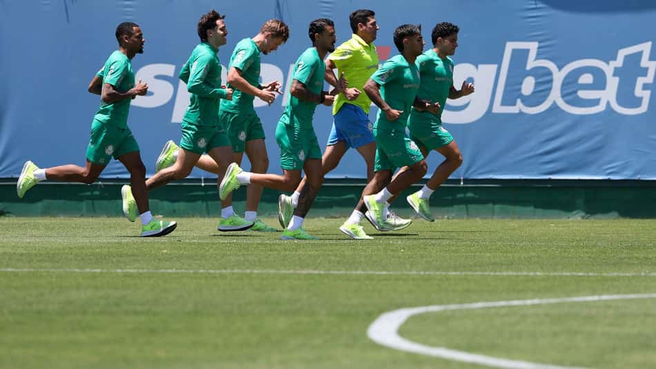 elenco do Palmeiras após derrota para a LDU