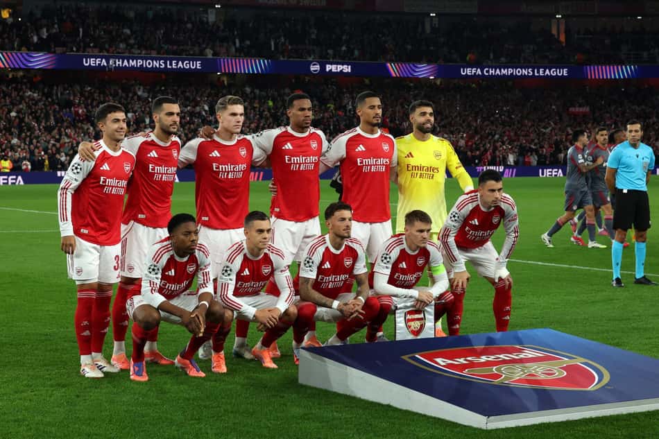 Pela Champions League, o Arsenal venceu o Olympiacos por 2 a 0 (Foto: Adrian Dennis / AFP)