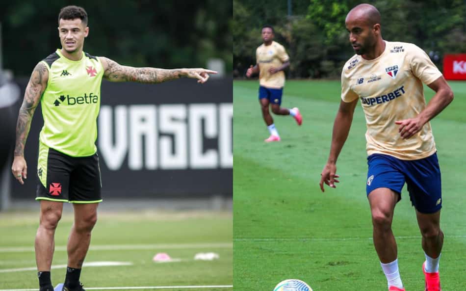 Lucas Moura x Coutinho: experiência e reencontro marcam Vasco e São Paulo