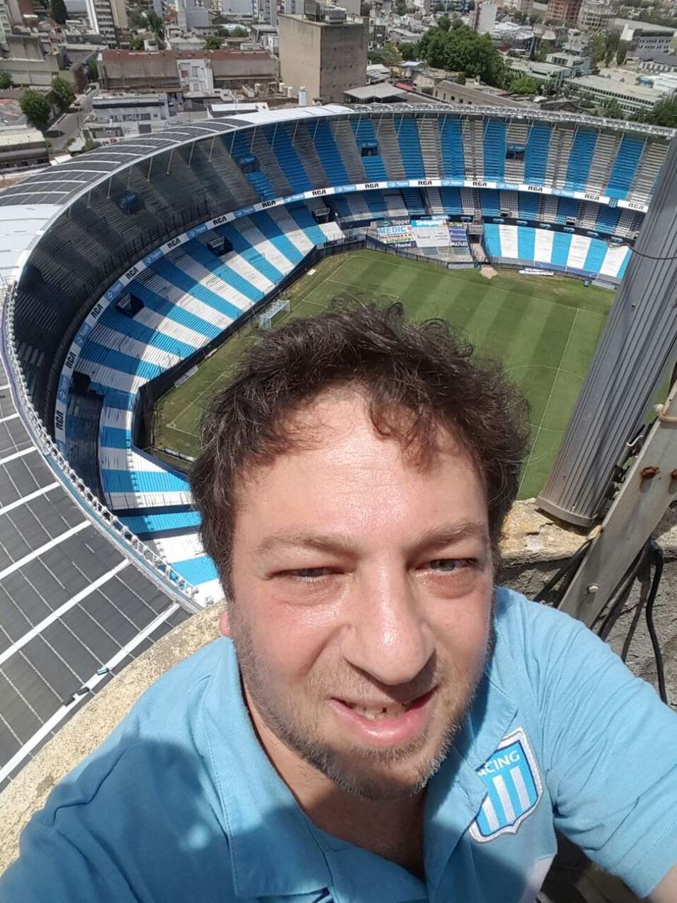 Torcedor do Racing (Foto: Arquivo pessoal)