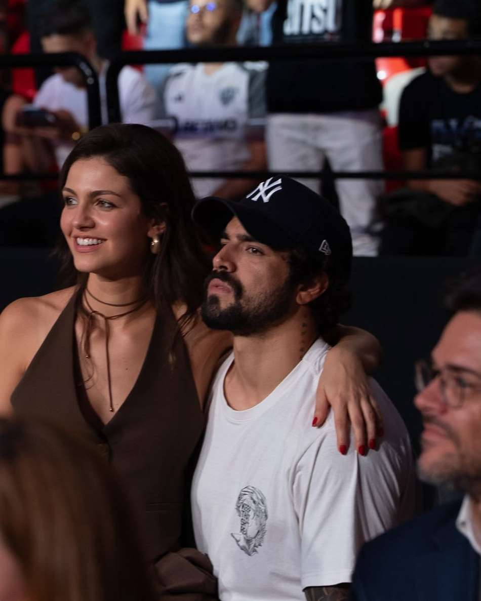 Caio Castro e Vitoria Bohn no UFC Rio (Foto: Reprodução/Instagram/UFC)