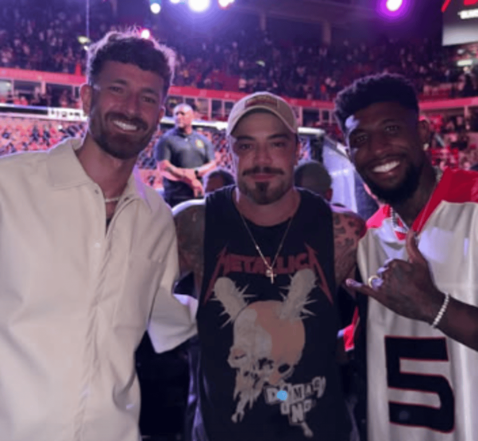 Leo Pereira, Felipe Titto e Emerson Royal no UFC Rio (Foto: Reprodução/Instagram)