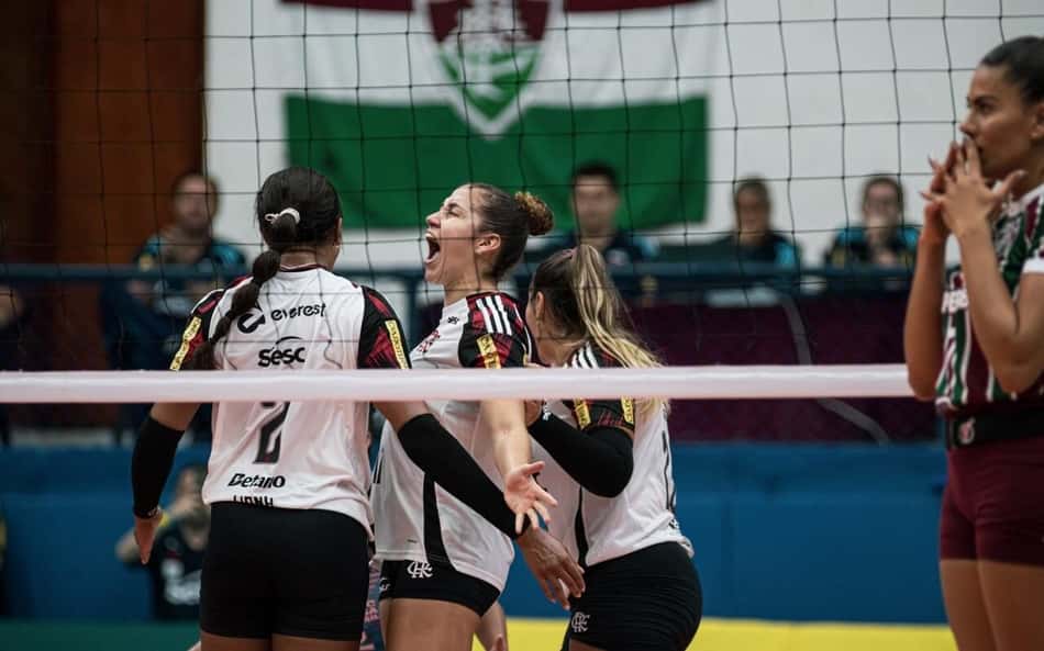 Flamengo supera Fluminense e terá mando na final do Carioca de vôlei