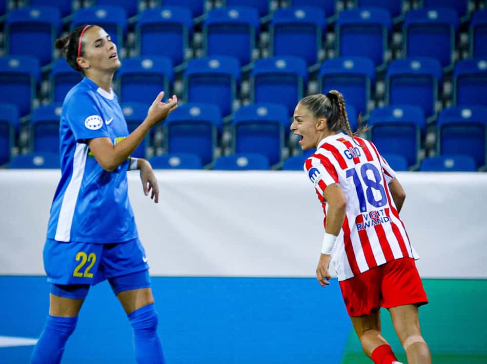 Pela Champions League Feminina, o Atlético de Madrid goleou o St. Potten por 6 a 0 (Foto: Reprodução/Atlético de Madrid)