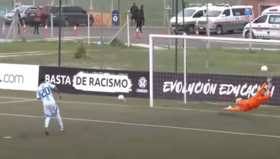 Bruninho Samudio defendeu mais um pênalti pela Seleção Brasileira (Foto: Reprodução)