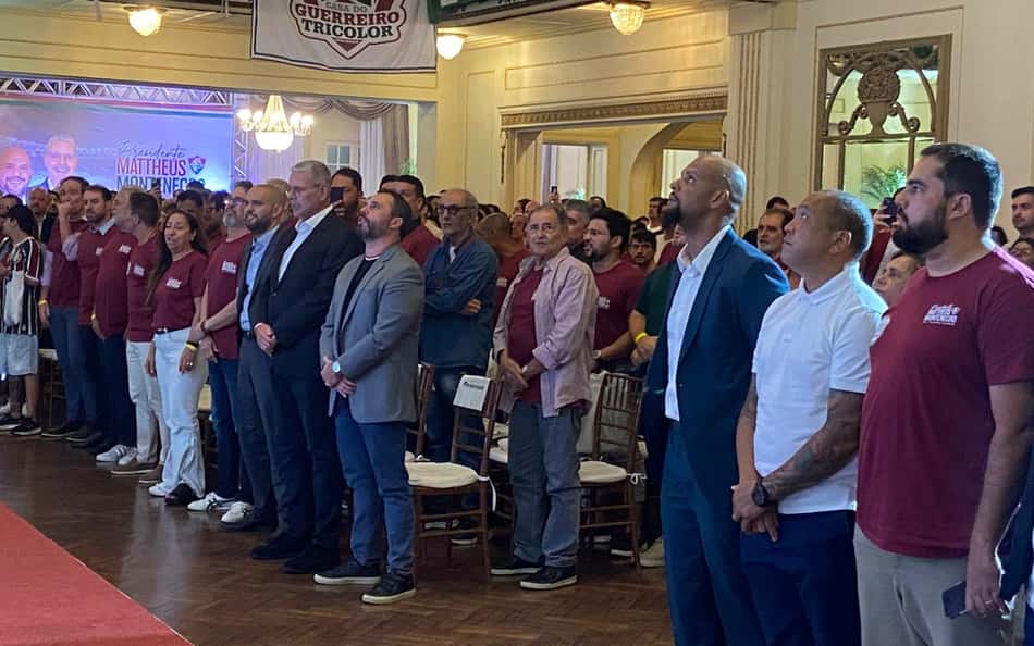 Com apoio de Felipe Melo e Carlos de Barros, Mattheus Montenegro lança candidatura à presidência do Fluminense