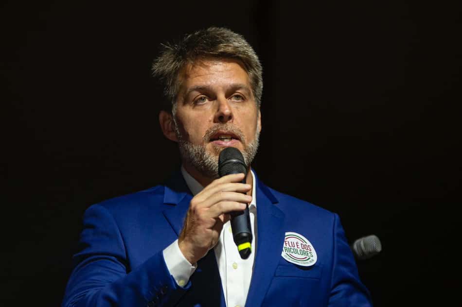 Eleições Fluminense: Rafael Rolim na apresentação da chapa "O Flu é dos Tricolores" (Foto: Armando Paiva)