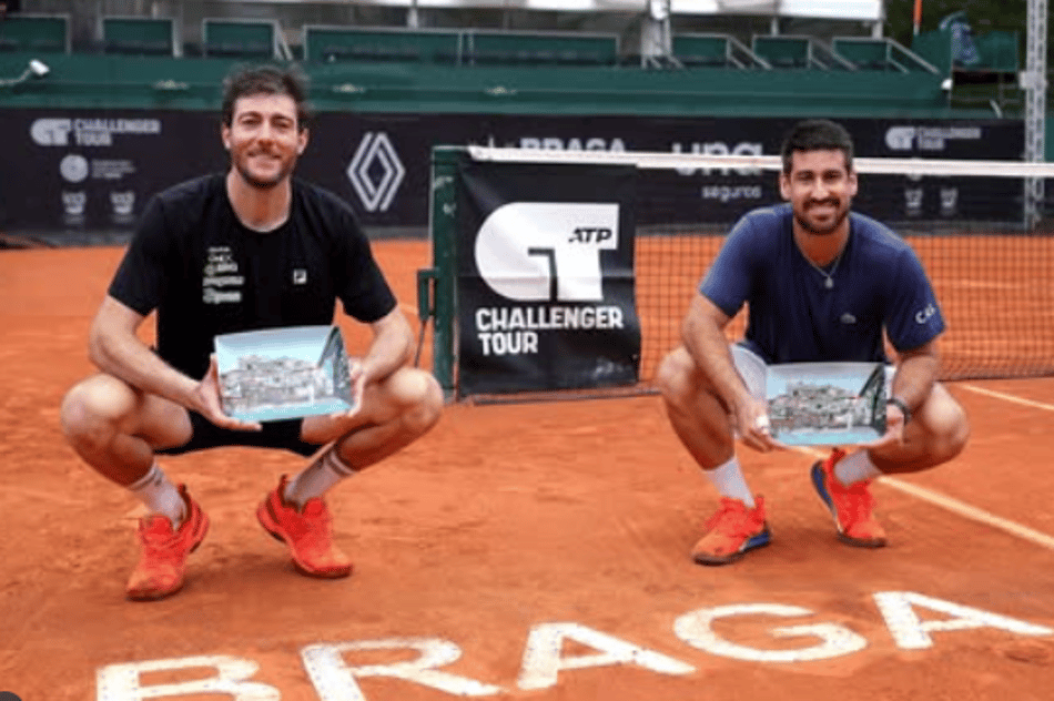 Demoliner e Luz foram campeões de duplas no Challenger de Braga, Portugal (Divulgação)