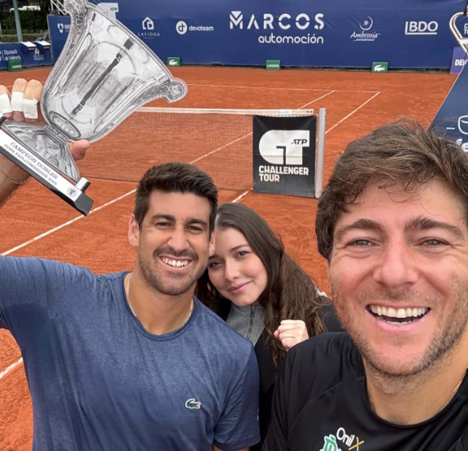 Orlando Luz (e) e Marcelo Demoliner foram campeões do Challenger de Valência, na Espanha (Divulgação)
