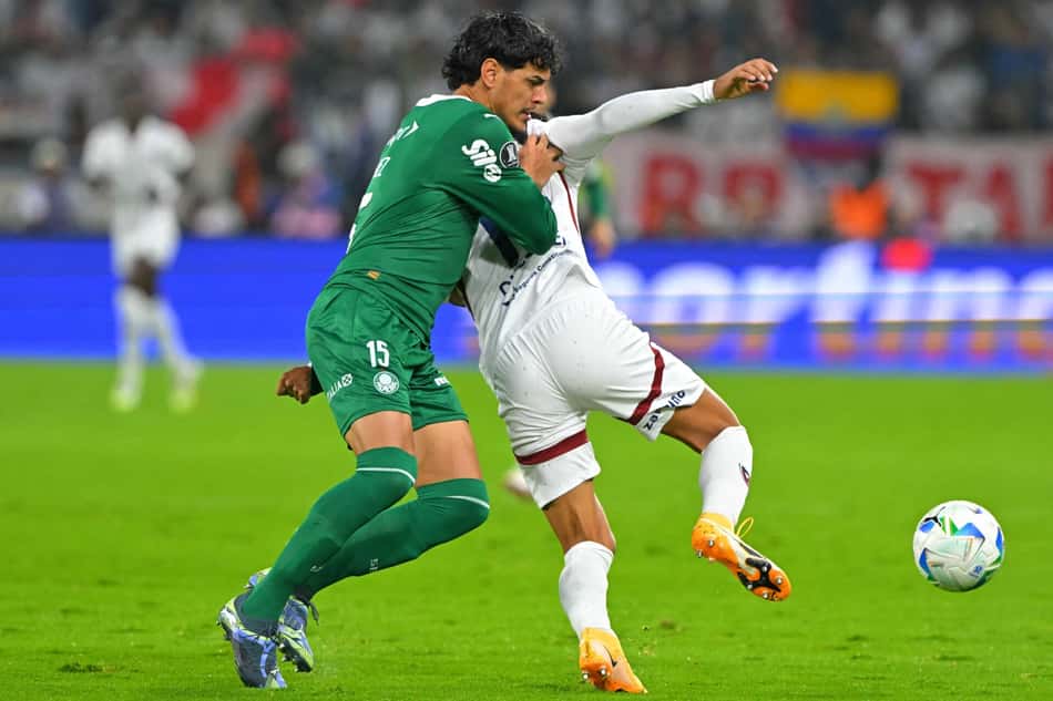 LDU x Palmeiras pela Libertadores (Foto: Rodrigo BUENDIA / AFP)