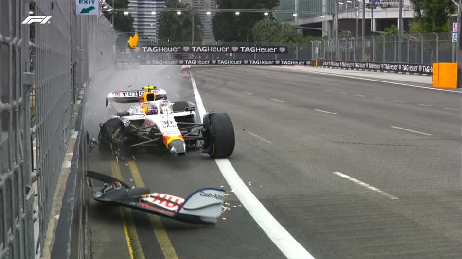 Liam Lawson bate no TL3 de Singapura (Foto: Reprodução / F1)