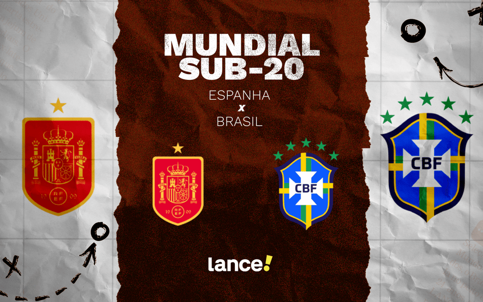 Espanha x Brasil: onde assistir, horário e prováveis escalações do jogo pelo Mundial Sub-20