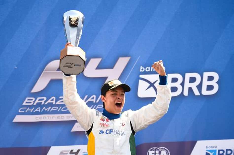 Pedro Clerot foi campeão da Fórmula 4 Brasil em 2024 (Foto: Duda Bairros/Vicar)