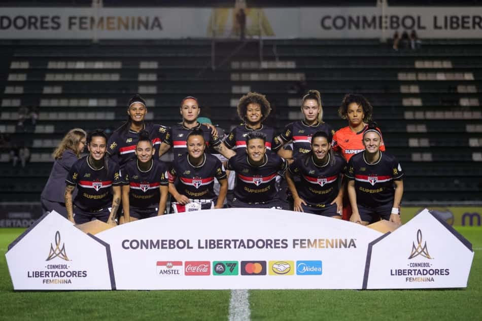 Equipe feminina do São Paulo (Foto: Staff Images Woman / Conmebol)