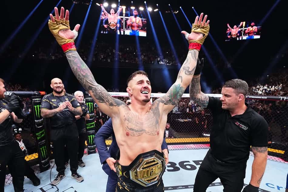 Tom Aspinall após defesa de cinturão interino no UFC (Foto: Reprodução/Instagram: @tomaspinallofficial)