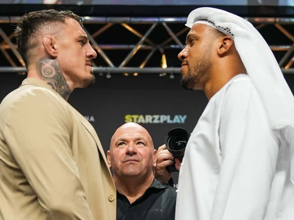 Tom Aspinall encara Cyril Gane antes de UFC 321 (Foto: Reprodução/Instagram: @tomaspinallofficial)