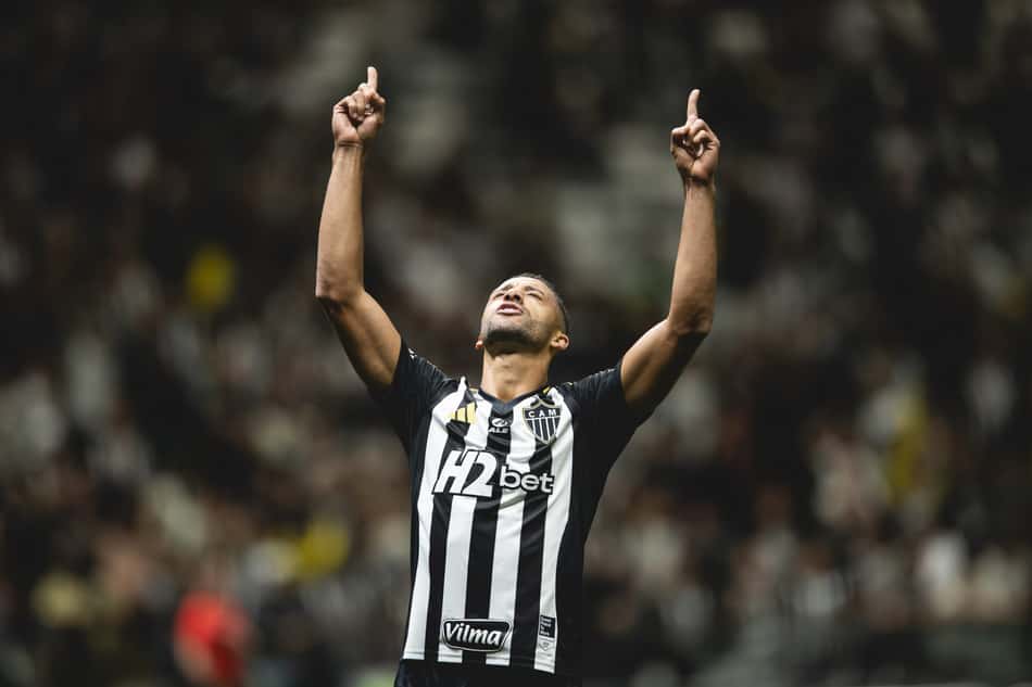 Vitor Hugo comemora Gol no Atlético-MG