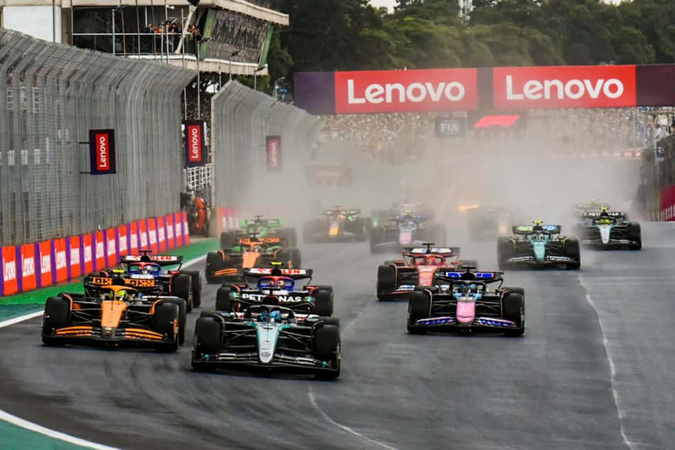 Largada do GP do São Paulo de F1 (Foto: Julio D'Paula/Thenews2/Gazeta Press)