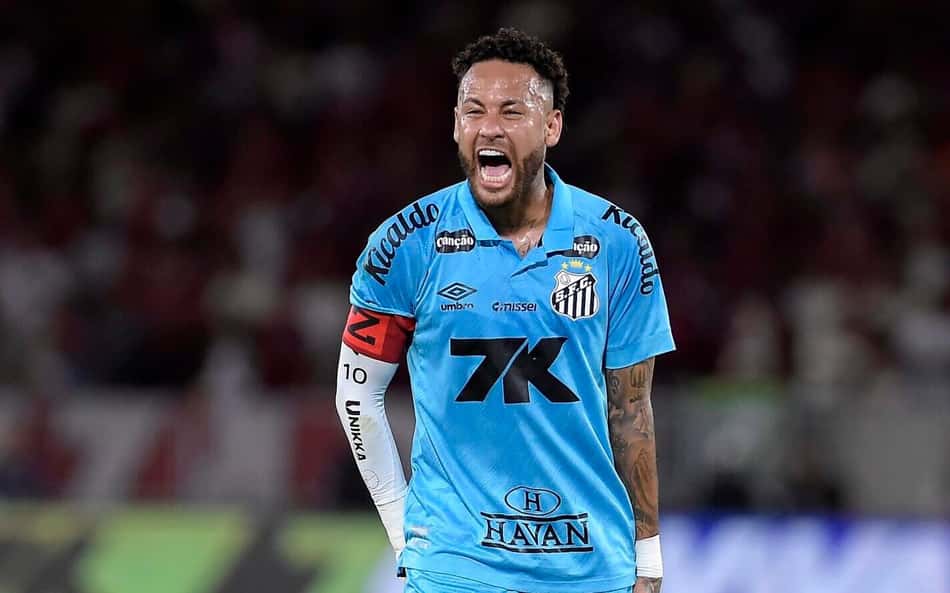 Neymar se revolta em Flamengo x Santos: 'Arrogante, nem sei o nome dele'