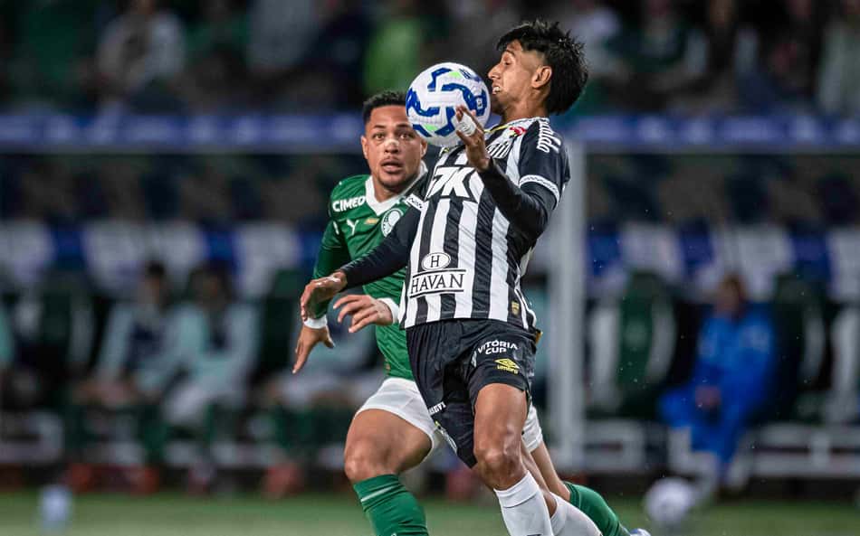 Alexis Duarte em duelo contra o Palmeiras na última quinta-feira (6), no Allianz Parque. (Foto: Anderson Lira/Código19/Gazeta Press)