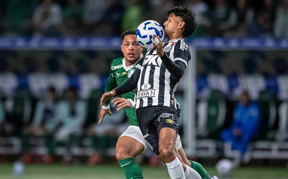 Alexis Duarte em duelo contra o Palmeiras na última quinta-feira (6), no Allianz Parque. (Foto: Anderson Lira/Código19/Gazeta Press)