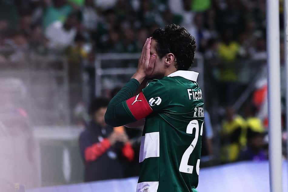 Veiga em partida do Palmeiras pelo Brasileirão