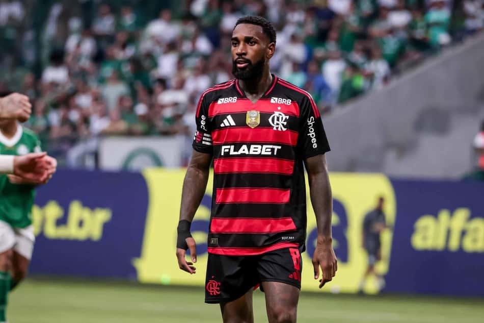 Gerson em Palmeiras x Flamengo pelo Brasileirão (Foto: (Foto: Caio De Sousa/Pera Photo Press/Gazeta Press)