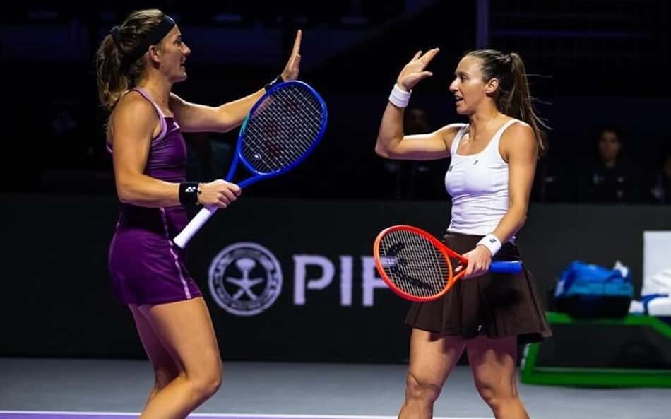 Timea e Luisa vão buscar vaga na semifinal na quinta-feira (Foto: Jimmie 48 Photography/WTA)