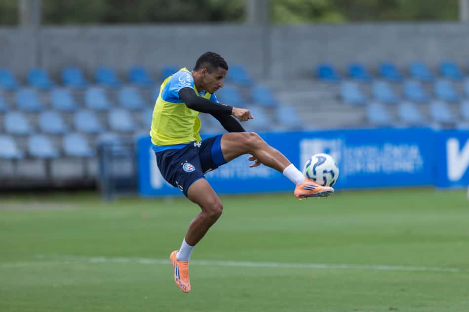 Luciano Juba em treino do Bahia no CT Evaristo de Macedo (Foto: Rafael Rodrigues / EC Bahia)