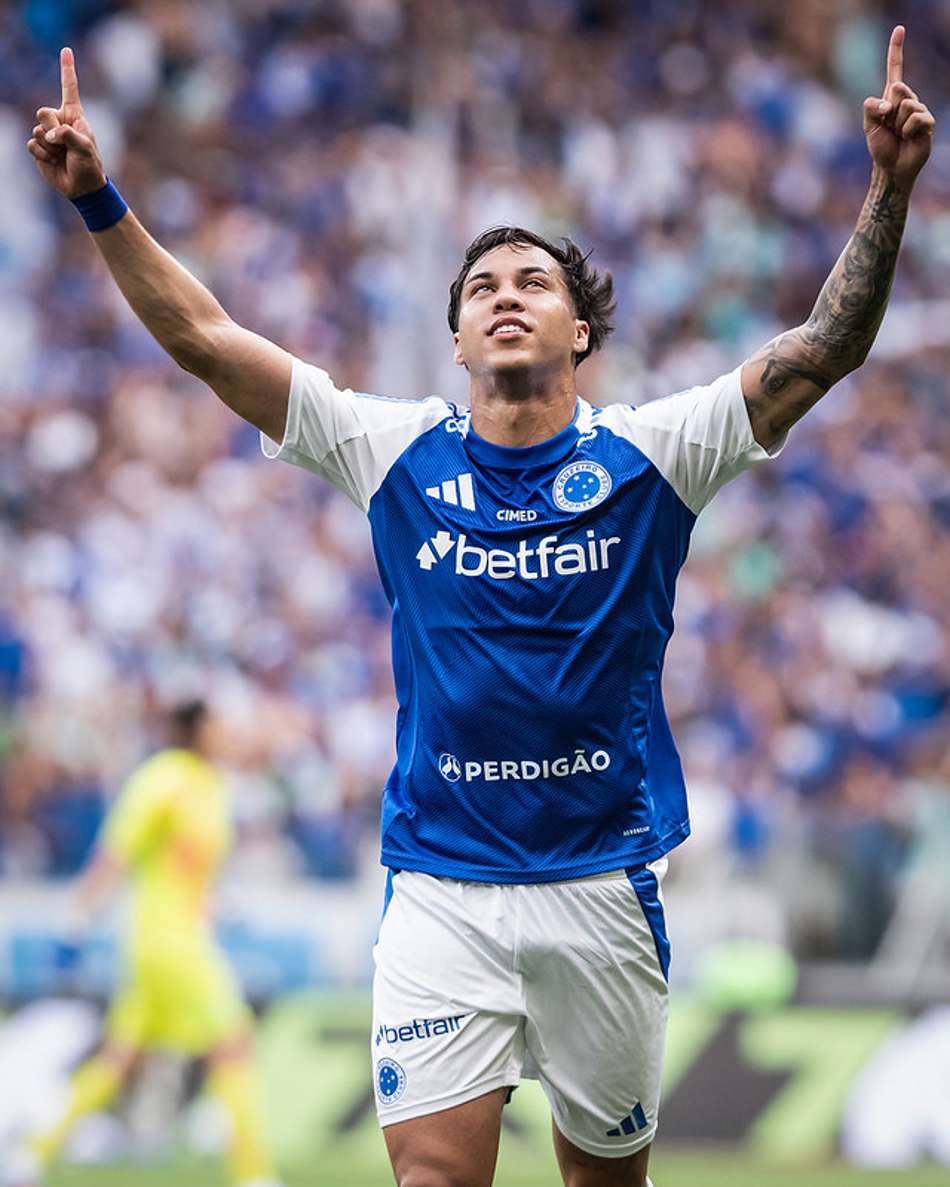 Kaio Jorge, do Cruzeiro, provocou o Atlético-MG após vice na Sul-Americana (Foto: Gustavo Aleixo/Cruzeiro)