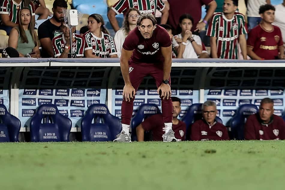 Zubeldía em Fluminense x Mirassol (Foto: Marcelo Gonçalves/ Fluminense FC)