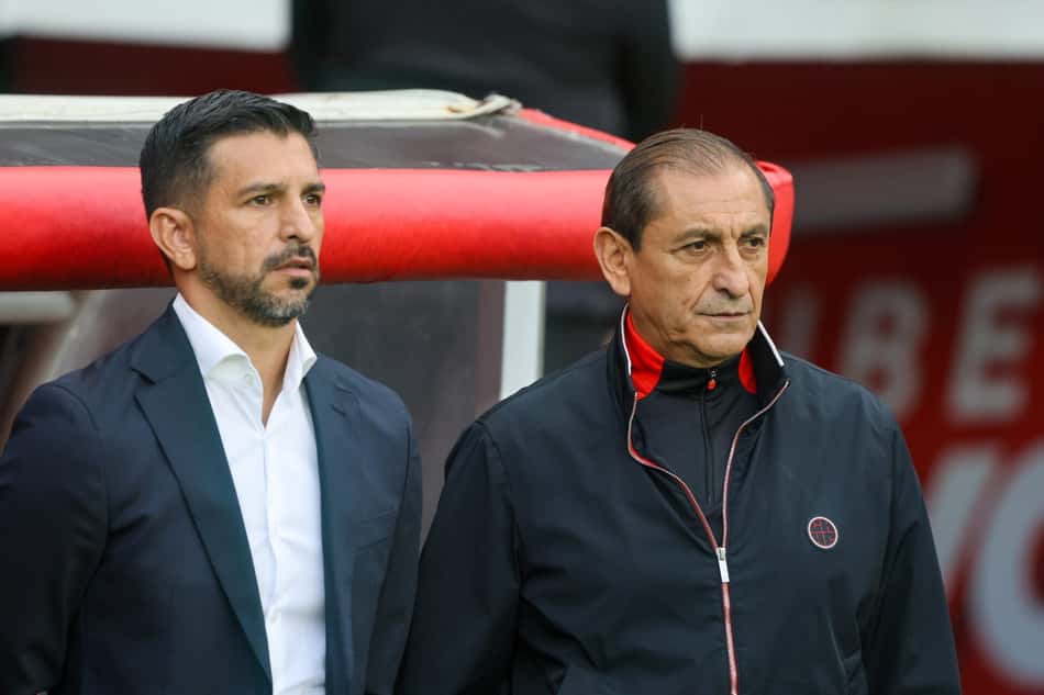 Emiliano Díaz e Ramón Díaz, auxiliar e técnico do Internacional